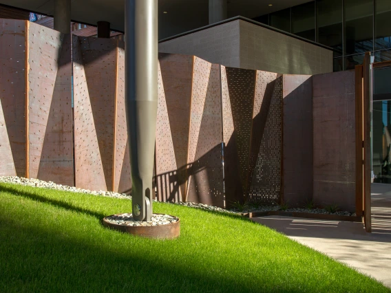 Exterior of the Biomedical Sciences building.